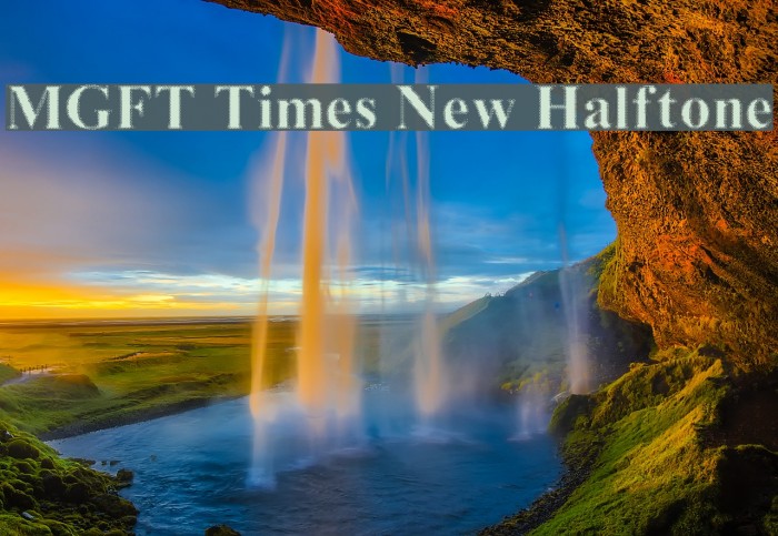 MGFT Times New Halftone Font examples