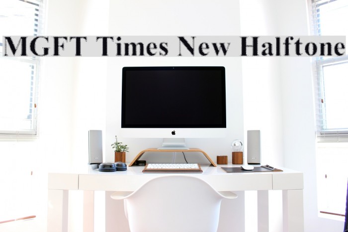 MGFT Times New Halftone Font examples