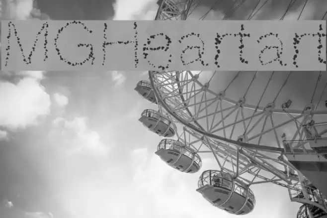 MGHeartart Font examples
