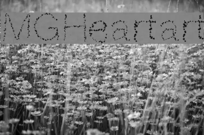 MGHeartart Font examples