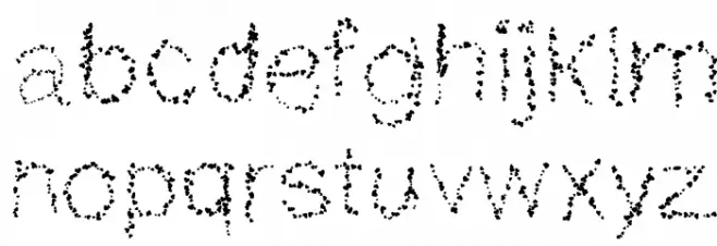 MGHeartart Schriftart Kleinbuchstaben