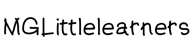 MGLittlelearners  Fuentes Gratis Descargar