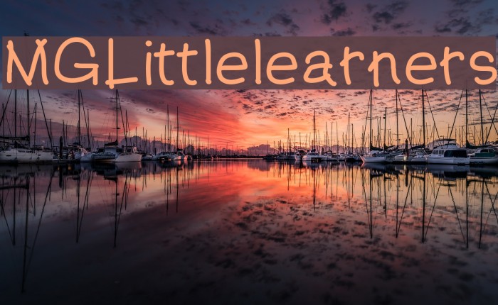 MGLittlelearners Font examples