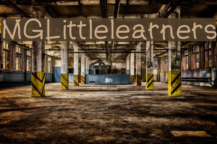 MGLittlelearners Font examples