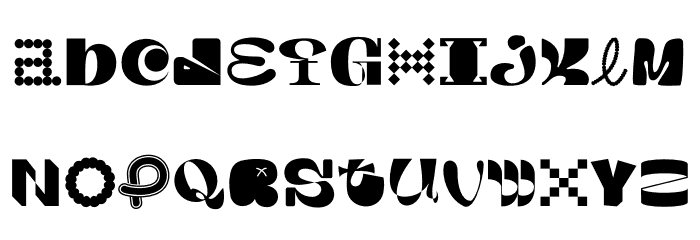 MGN Kinetic Display 2 Font LOWERCASE