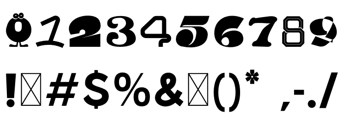 MGN Kinetic Display 3 Font OTHER CHARS