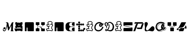 MGN Kinetic Display 4  font caratteri gratis