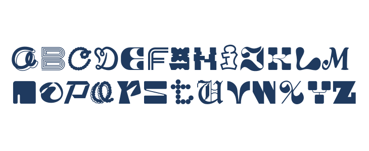 MGN Kinetic Display 4 Lowercase