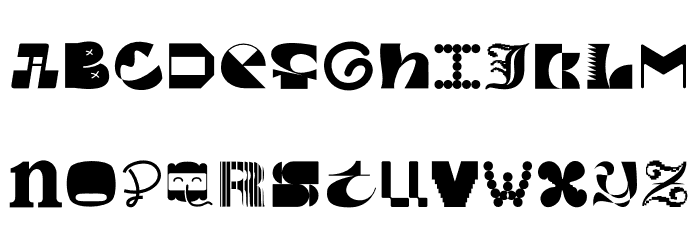 MGN Kinetic Display 6 Font LOWERCASE