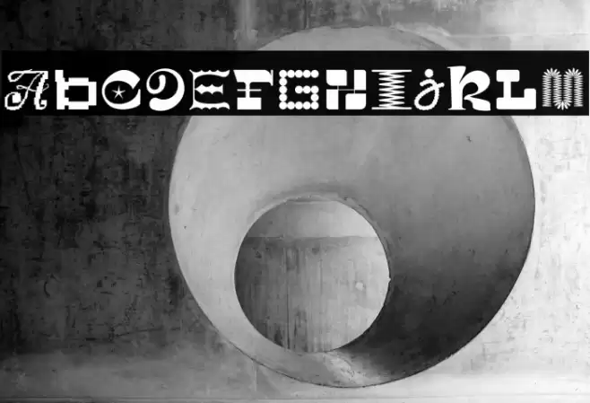 MGN Kinetic Display 7 Font examples