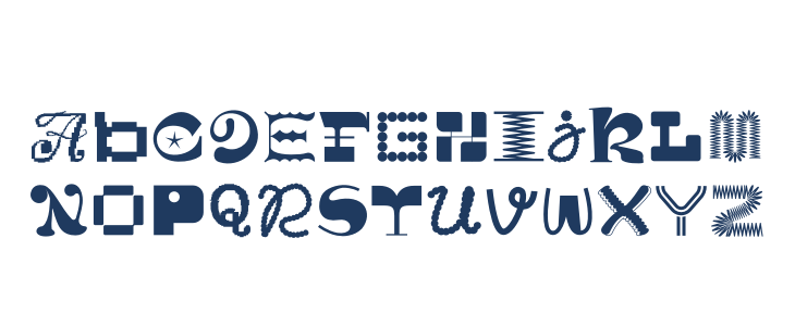 MGN Kinetic Display 7 Lowercase