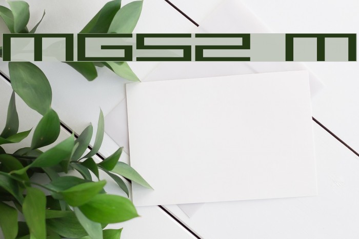 MGS2 Menu Schriftart examples