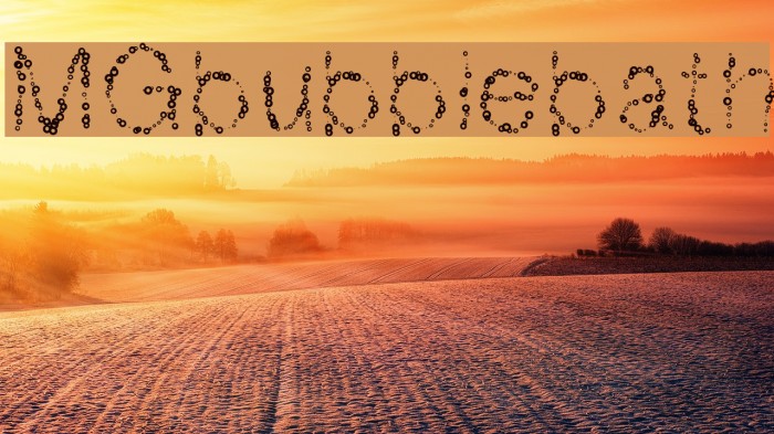 MGbubblebath Font examples
