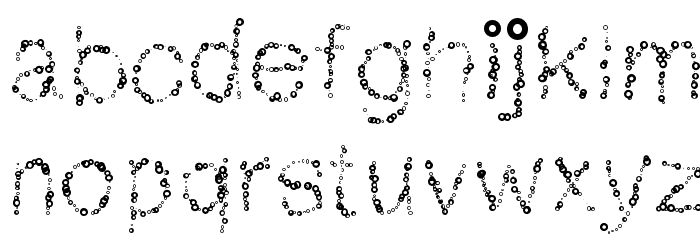 MGbubblebath Font LOWERCASE