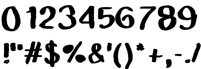 MGchalkwalk Font OTHER CHARS