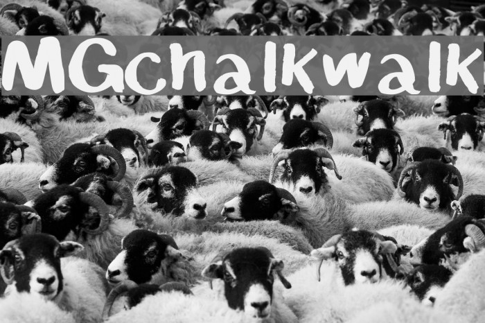 MGchalkwalk Font examples