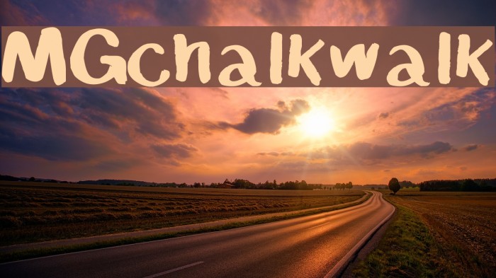 MGchalkwalk Font examples