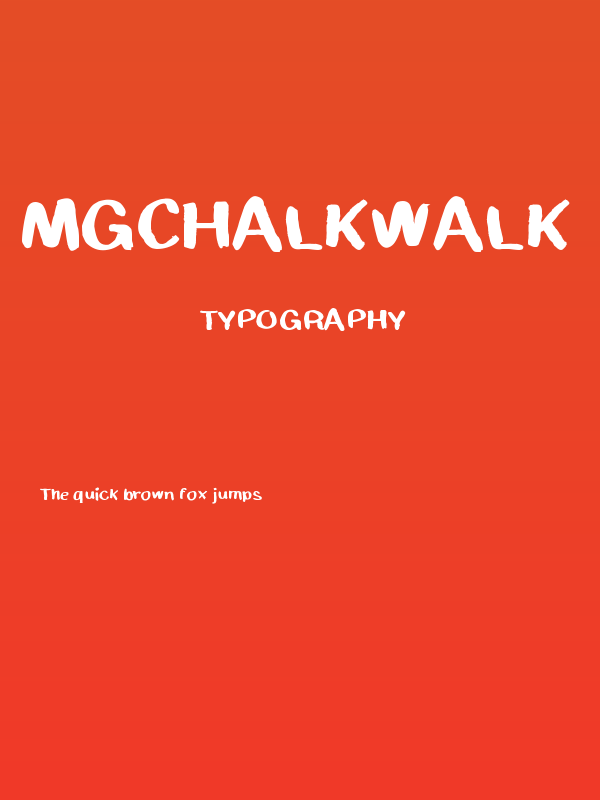 MGchalkwalk Poster