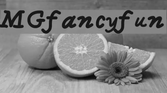 MGfancyfun Font examples