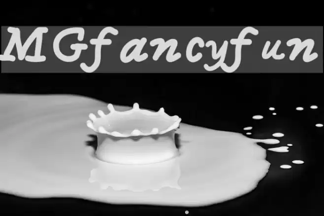 MGfancyfun Font examples