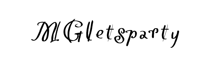 MGletsparty  Frei Schriftart Herunterladen