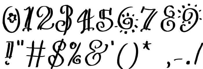 MGletsparty Font OTHER CHARS