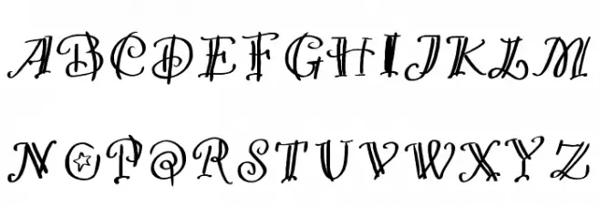 MGletsparty Schriftart Groß