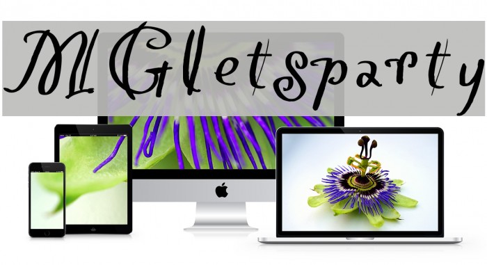 MGletsparty Font examples