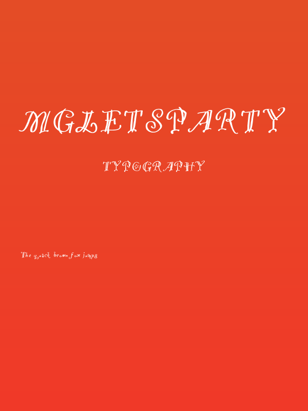 MGletsparty Poster