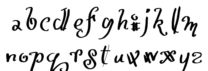 MGletsparty Font LOWERCASE