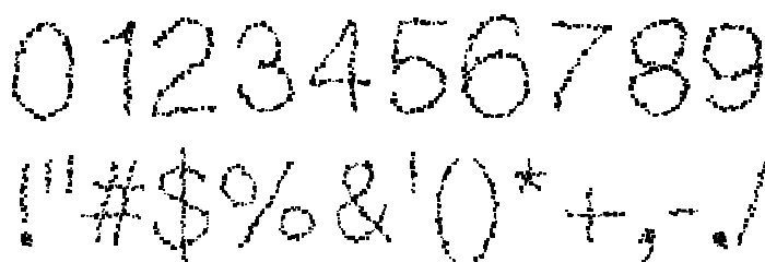 MGpostit Font OTHER CHARS