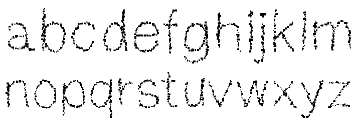 MGpostit Font LOWERCASE