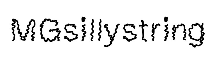 MGsillystring  font caratteri gratis