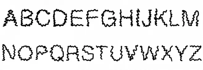 MGsillystring フォント 大文字
