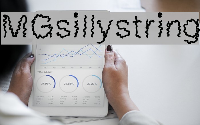 MGsillystring Font examples