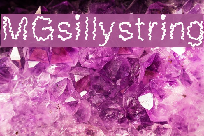 MGsillystring Font examples