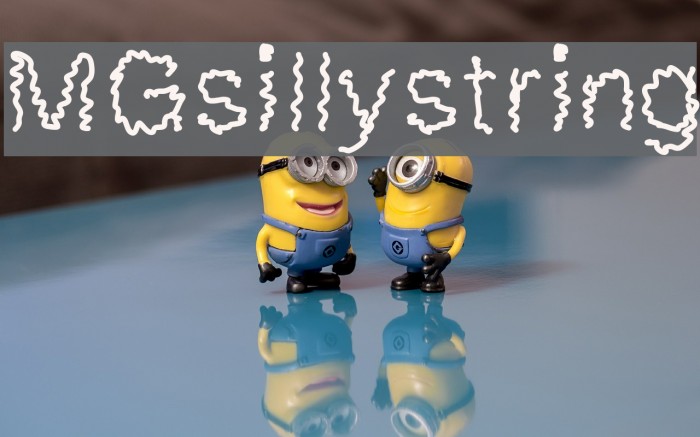 MGsillystring Font examples