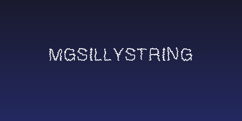 MGsillystring Social Header