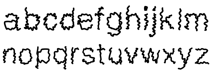 MGsillystring Font LOWERCASE