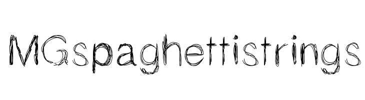 MGspaghettistrings Font