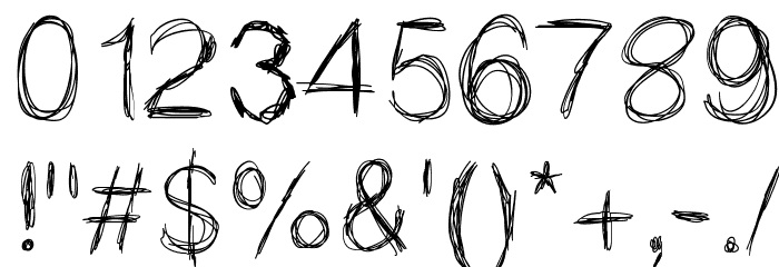 MGspaghettistrings Font OTHER CHARS