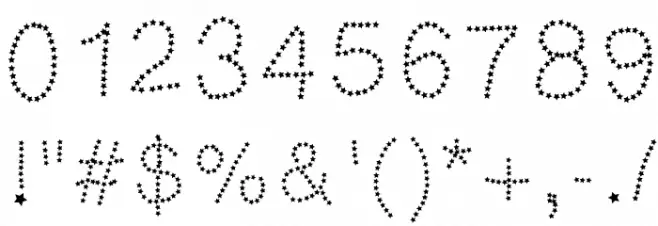 MGtalkingstars Font OTHER CHARS