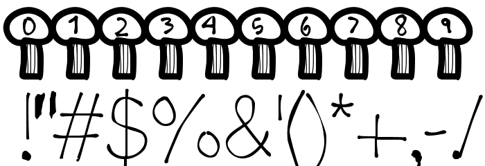 MGterrifictrees Font OTHER CHARS