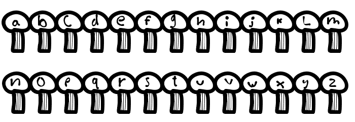 MGterrifictrees Font LOWERCASE
