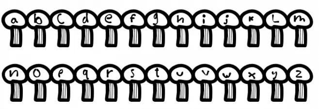 MGterrifictrees Font LOWERCASE