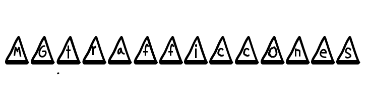 MGtrafficcones  नि: शुल्क फ़ॉन्ट्स डाउनलोड