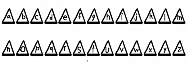 MGtrafficcones Шрифта строчной