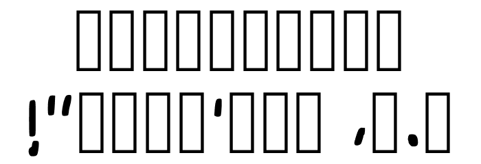 Mg Brush Version 2 Regular フォント その他の文字