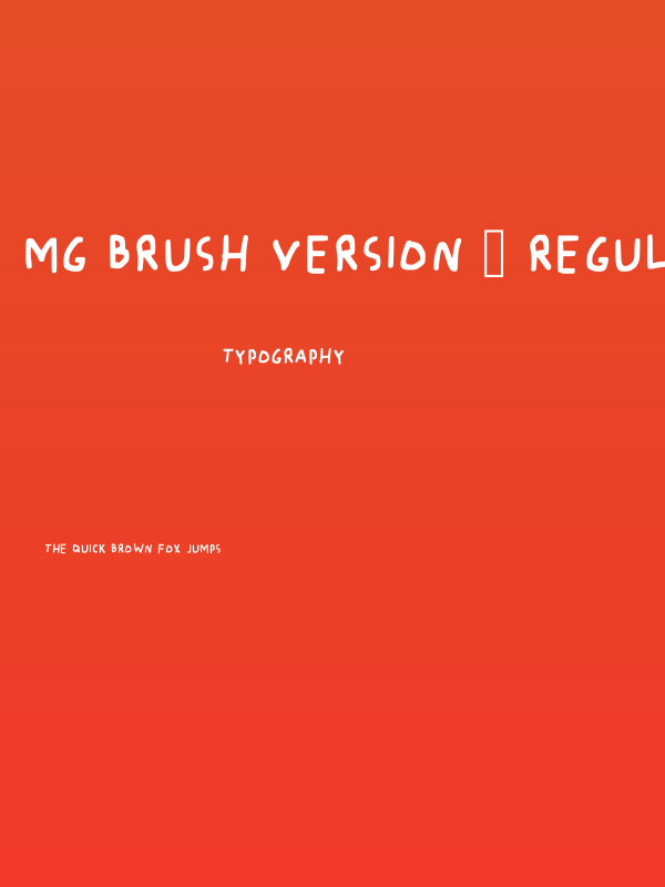 Mg Brush Version 2 Regular Poster
