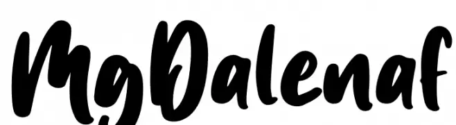 Mg Dalenaf  Frei Schriftart Herunterladen